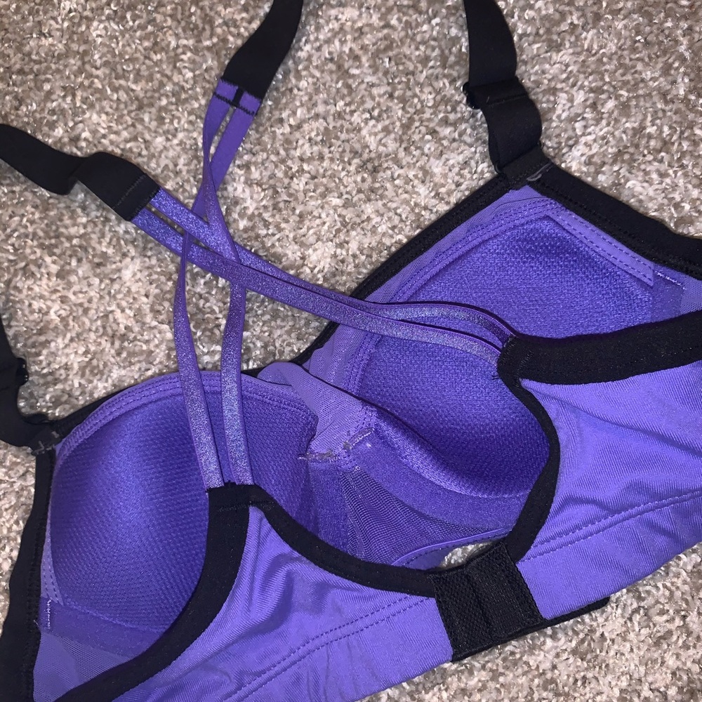 VSX Sport Purple & Black Sports Bra size 32A - Picture 7 of 7